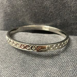 Coach silver bangle.